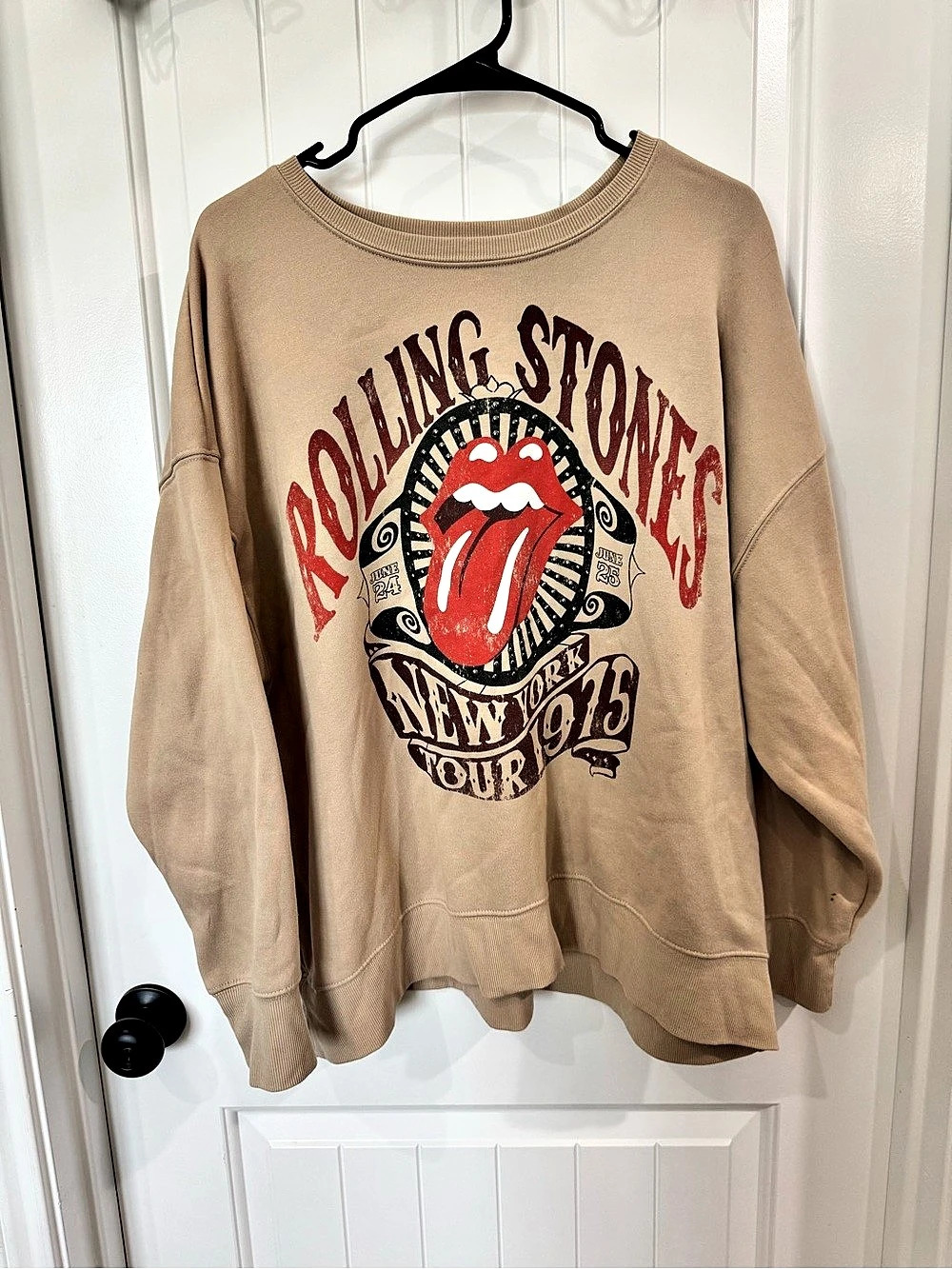 The Rolling Stones Rolling Stones New York 1975 Tour Studded Sweatshirt The